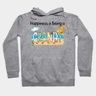 Happiness Is Being A Grandy Summer Beach Happy Mother's Day Hoodie